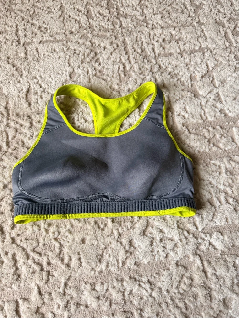 NWOT Nike Women’s Neon Yellow Racerback Padded Sports Bra